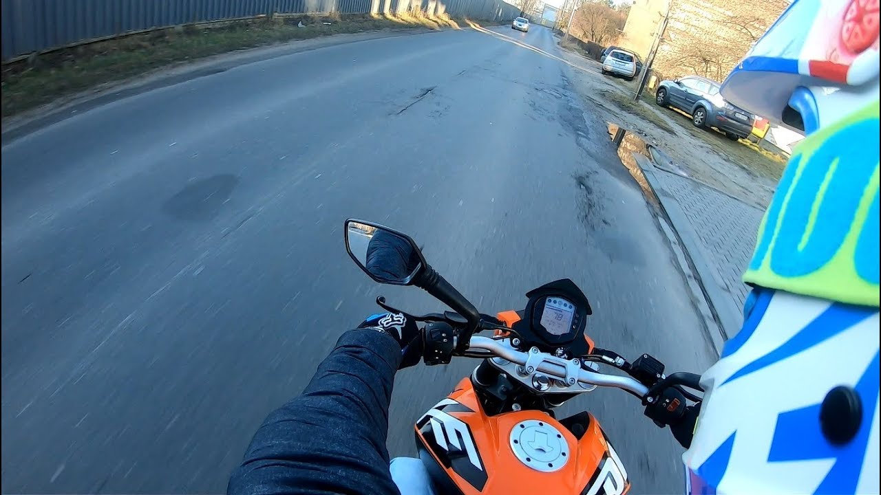 Pierwsza jazda Ktm Duke 125 Świeżak w akcji