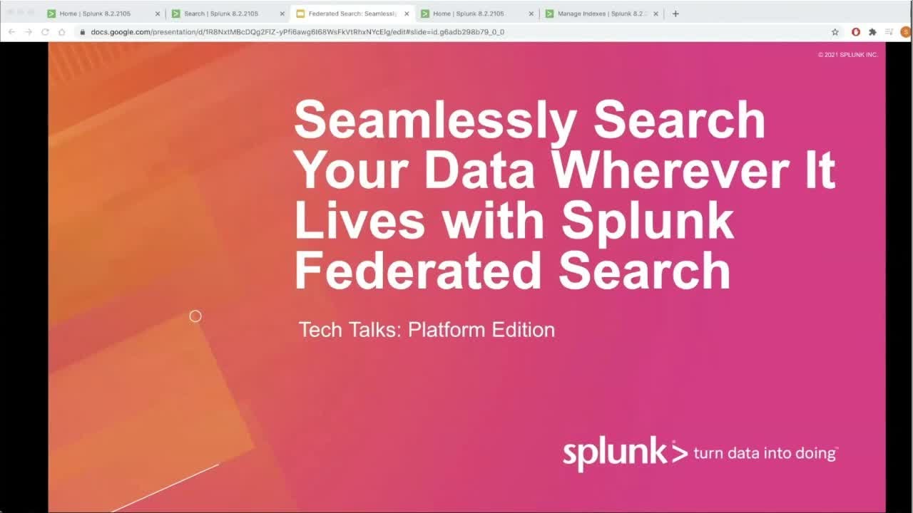 Seamlessly Search Your Data Wherever it Lives with Splunk Federated Search