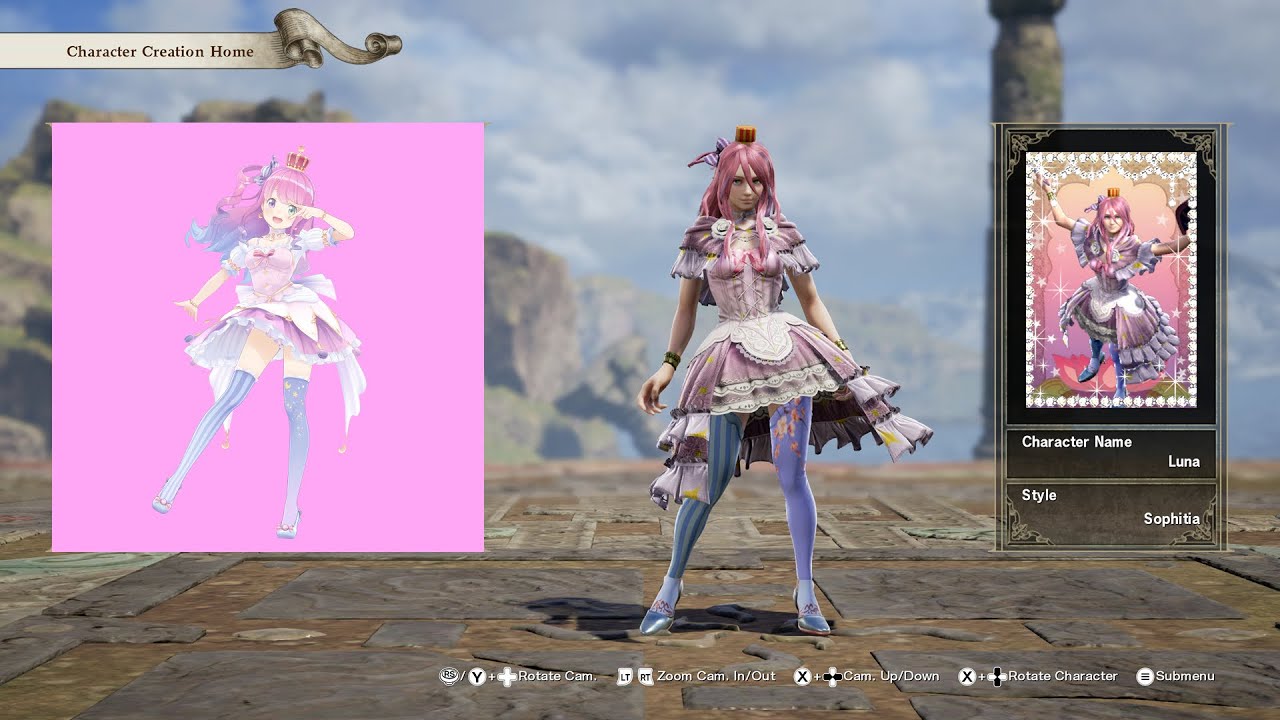 SoulCalibur 6; Himemori Luna (Hololive) custom character video guide by Zeno XC