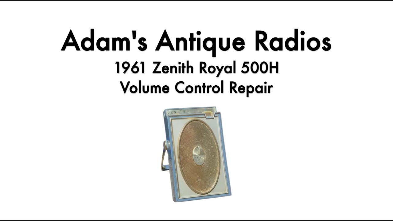 1961 Zenith 500H Volume Control Repair