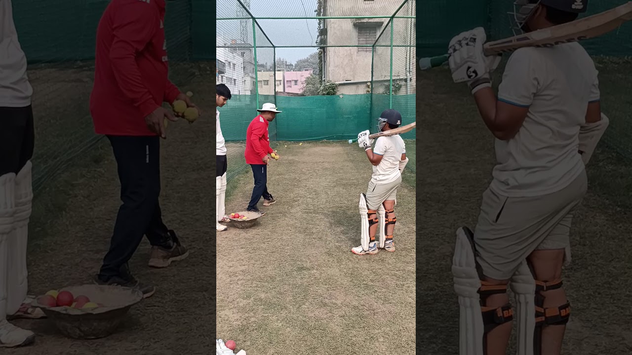 Vaibhav Suryavanshi learning front foot drive with Coach Manish Ojha@genNex Academy