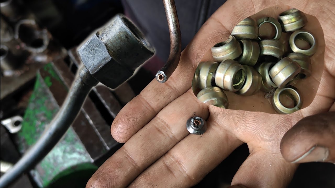 how to diesel engine injector pipe repair