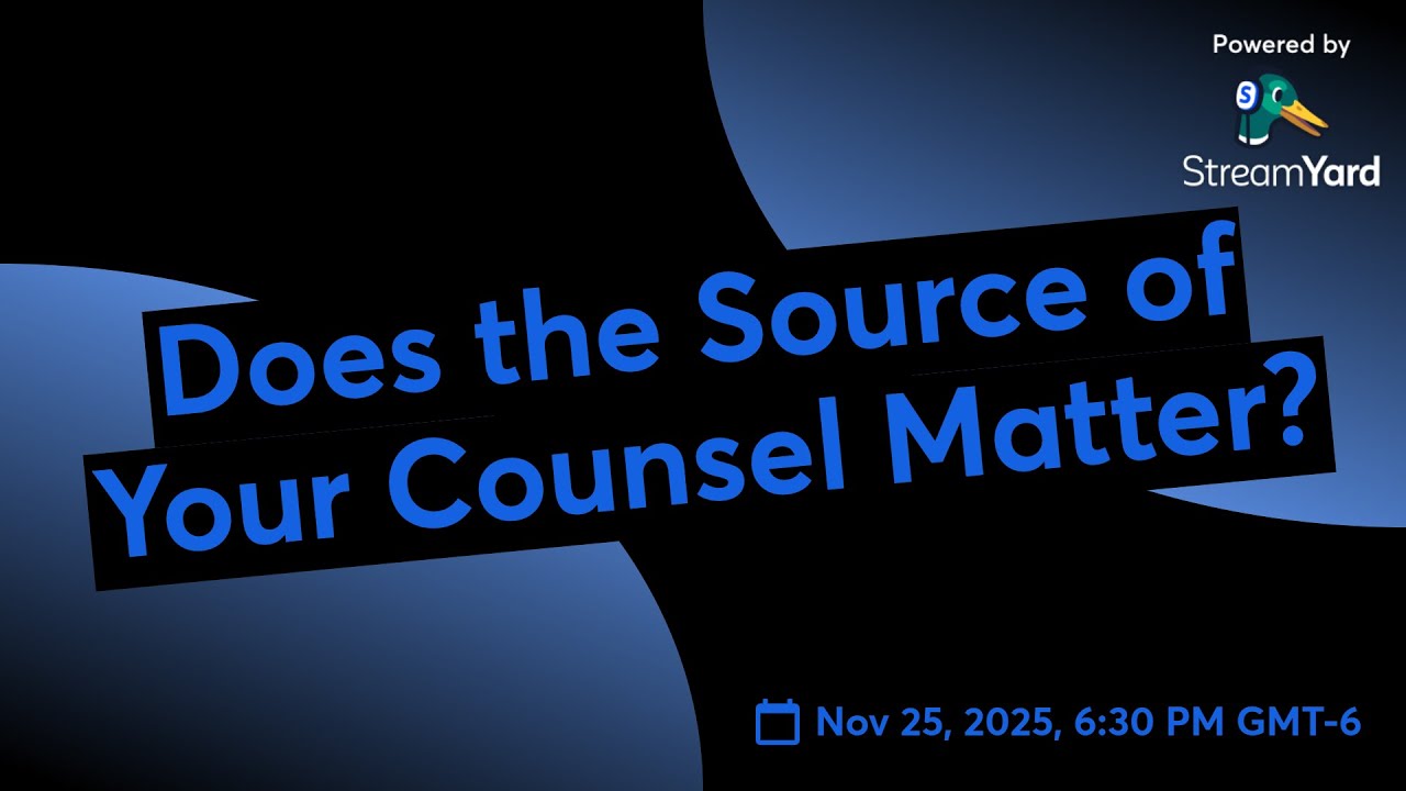 Ep1: Does the Source of Your Counsel Matter?