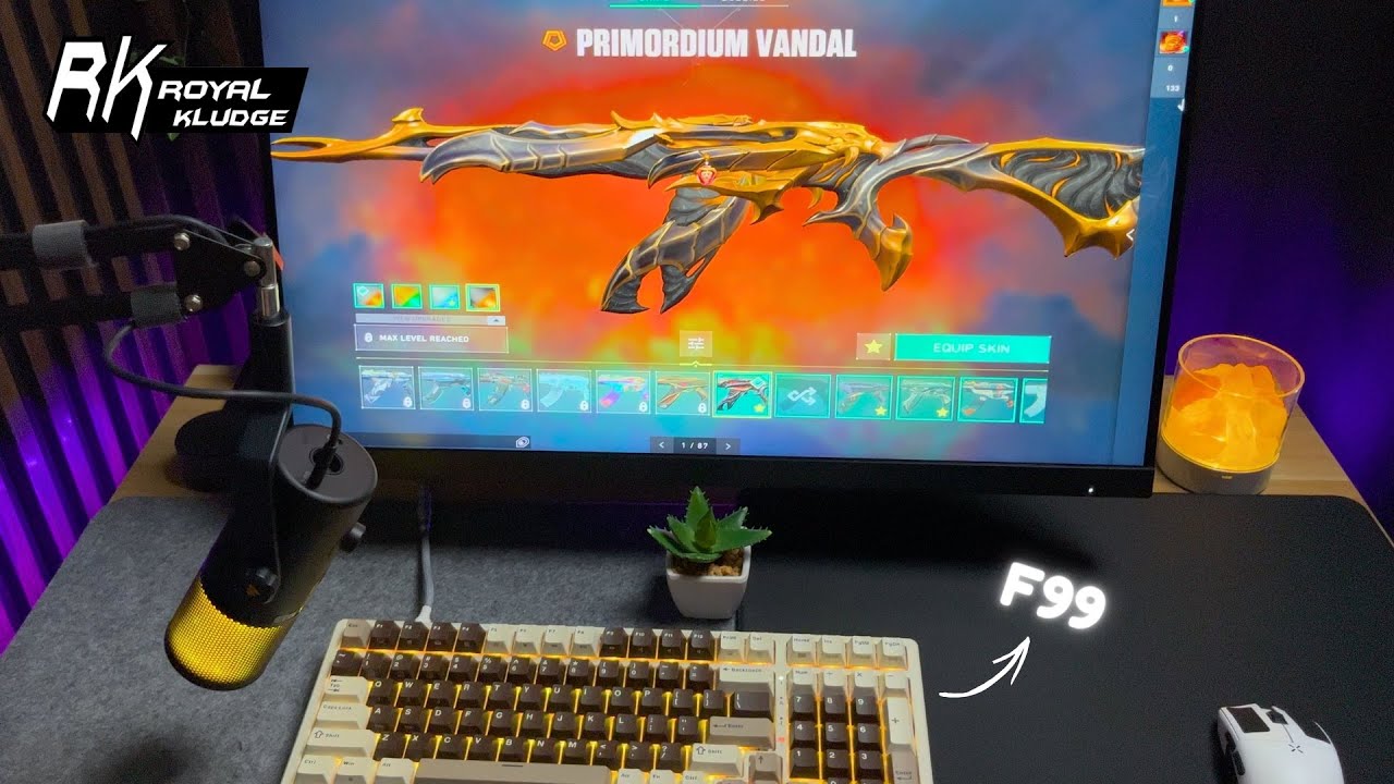 New keyboard from Royal Kludge / valorant pov asmr