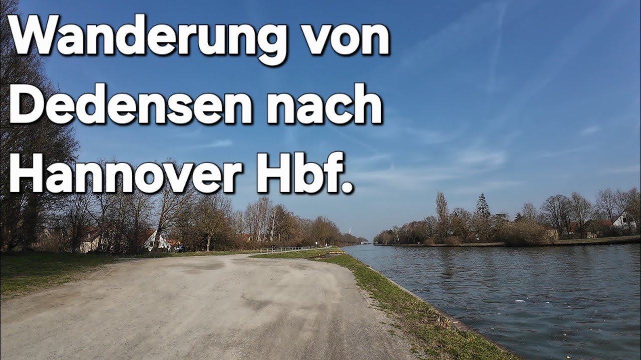 Wanderung von Dedensen nach Hannover Hbf. 18 km.