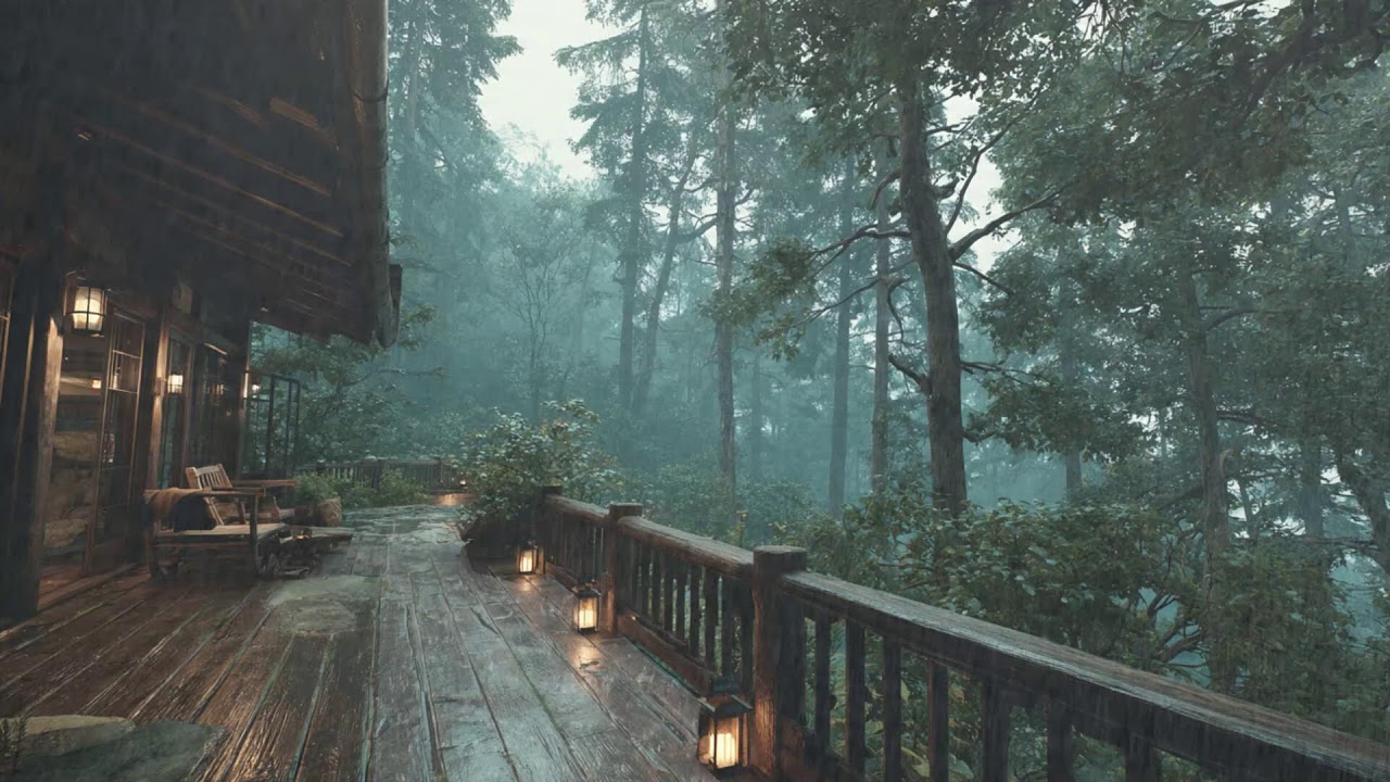 12 Hours of Rain on Cabin Roof — Insomnia Relief & Relaxation