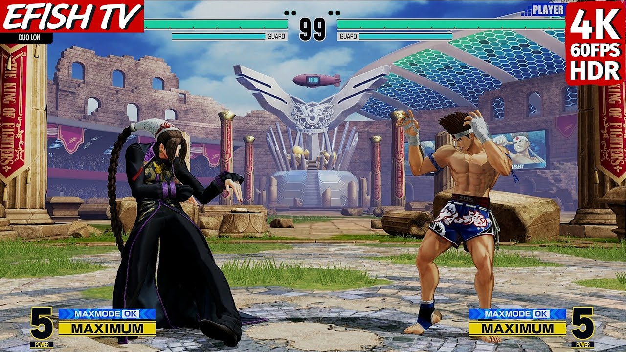 Duo Lon vs Joe Higashi (Hardest AI) - KOF XV