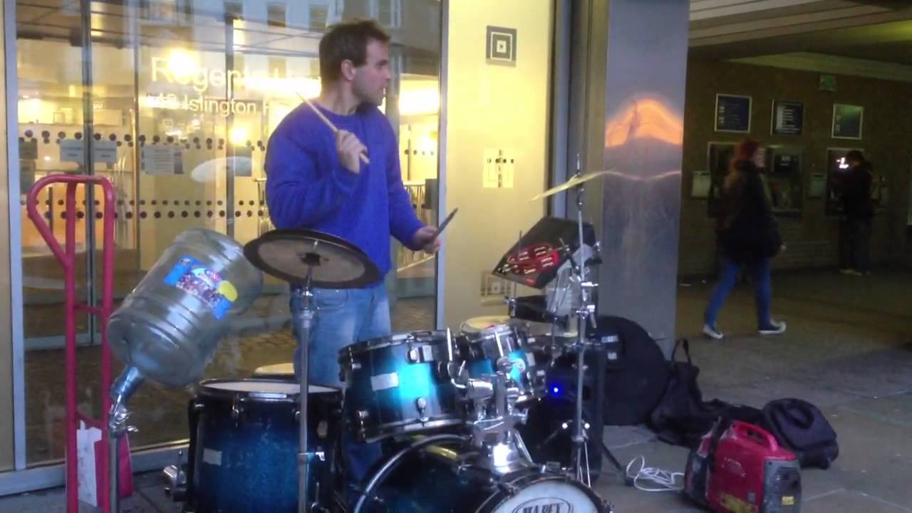 Drumming Busker