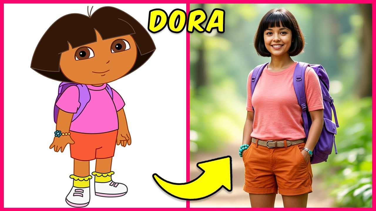 ¡Dora la Exploradora en la VIDA REAL 👧 + Adivina los personajes de Dora por su Voz 🔊😍🎒