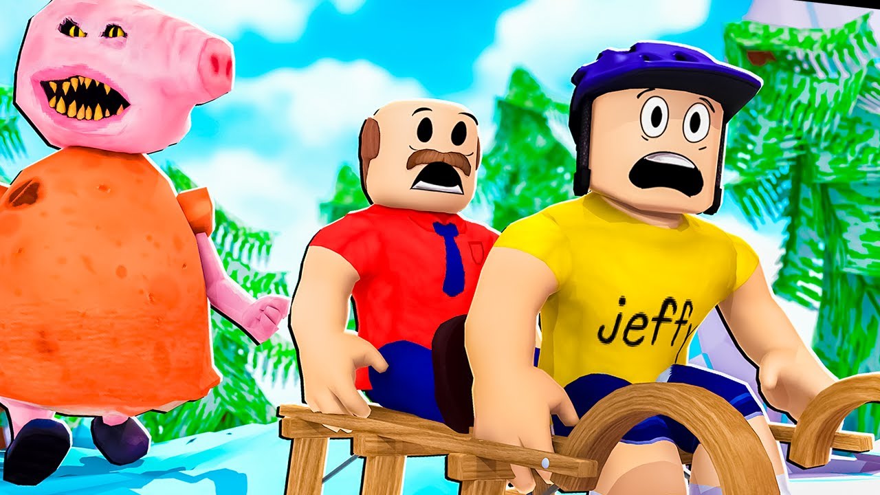 Can Marvin & Jeffy Escape The Hungry Pigs?!?!