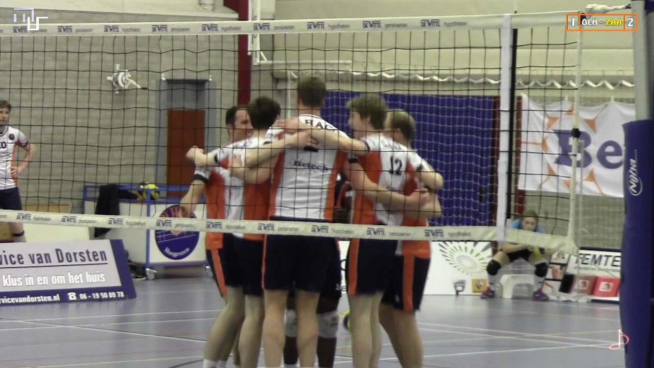 Volleybal Heren Topdivisie: De Witte Olhaco H1 - Zaanstad H1 [01-04-2017]