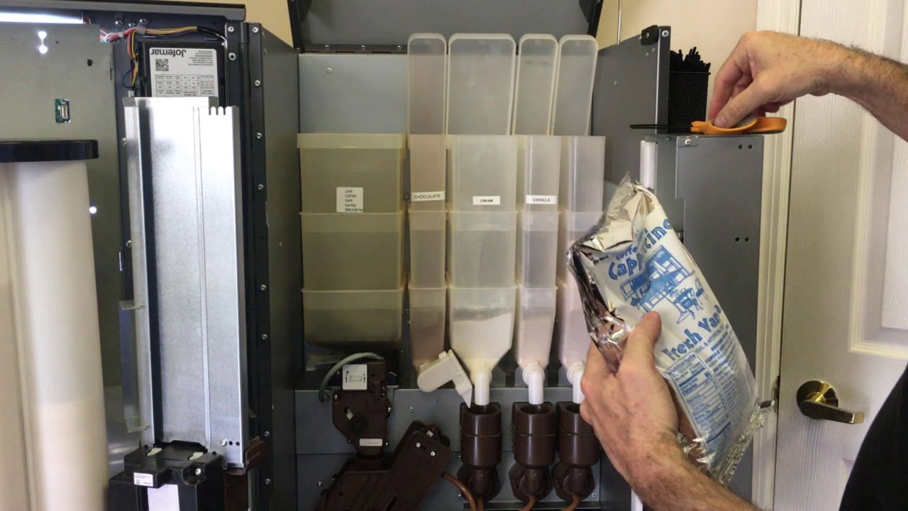 COFFEE MACHINE HOW TO FILL THE CANISTERS WITH PRODUCT