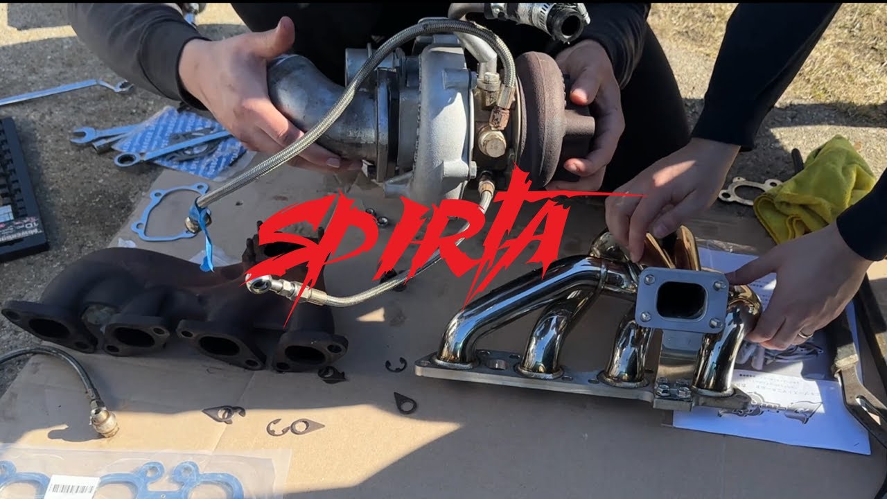 SR20DET DMAX Turbo Manifold Install