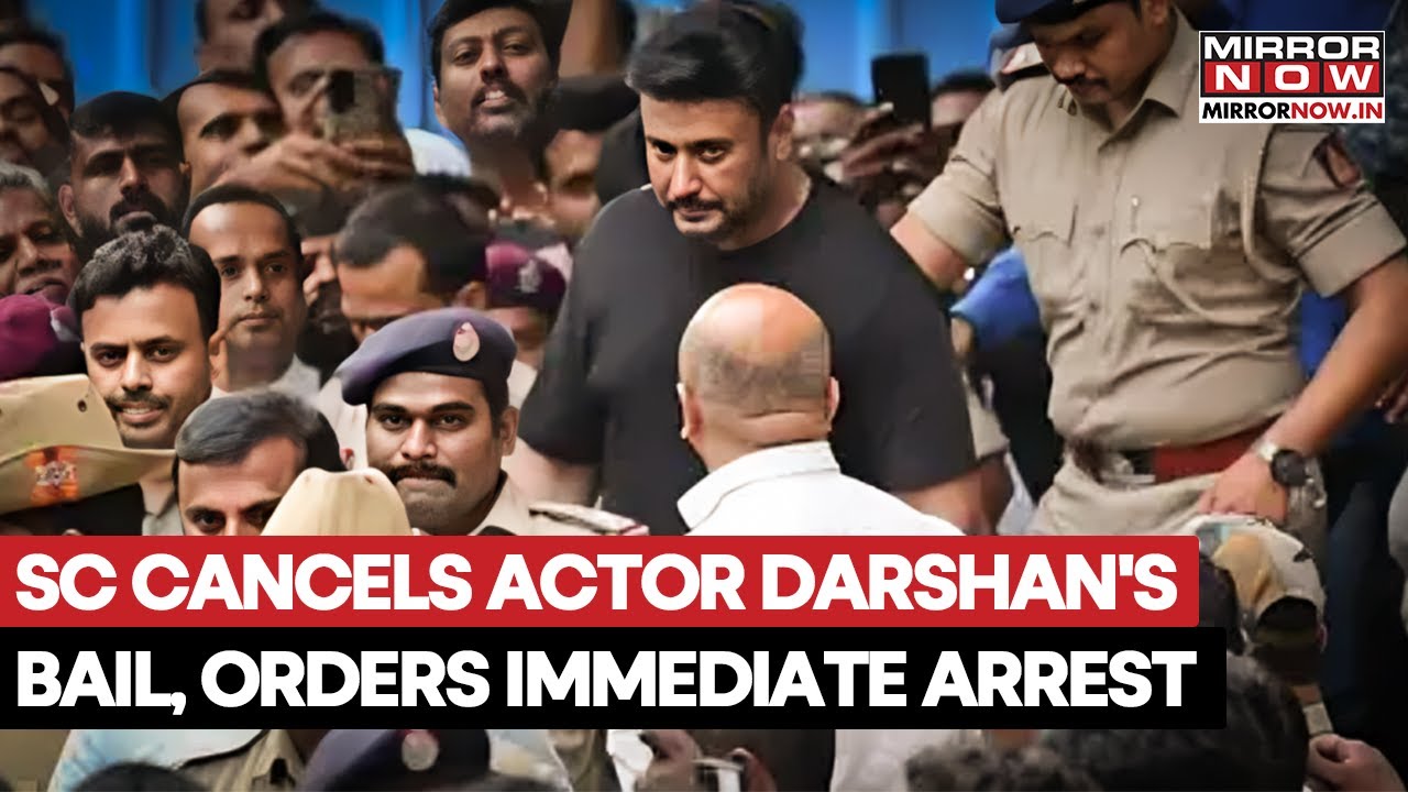 Renukaswamy Murder Case: SC Strikes Down Bail For Kannada Actor Darshan, Orders Custody