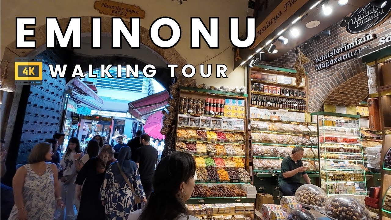 Walking Tour of Eminönü & Sirkeci, Istanbul 🇹🇷 | Spice Bazaar, Bosphorus Views & Local Street Life
