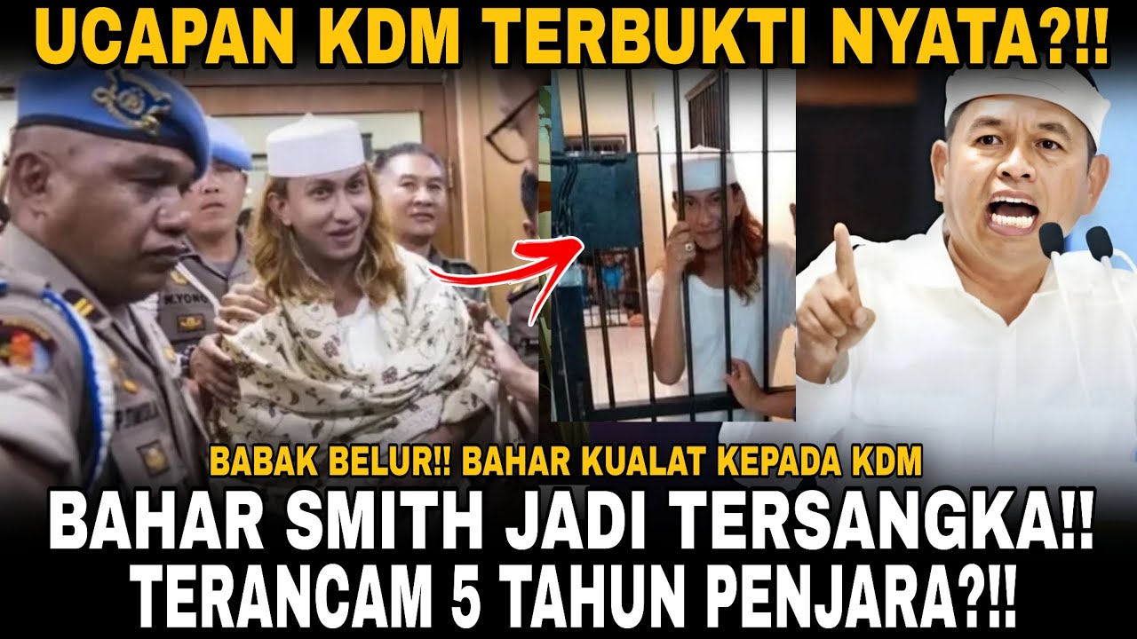 BAHAR SMITH RESMI TERSANGKA?!! UCAPAN KDM TERBUKTI JADI NYATA BAHAR KUWALAT KEPADA KANG DEDI MULYADI