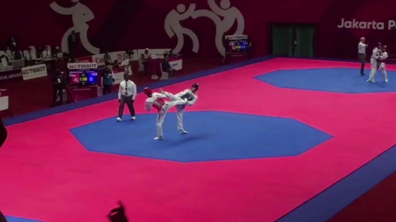 Serasa lebaran uy!!! Asian Games 2018, Muhammad Saleh (INA) vs Lee Dae Hoon (KOR) under 68 kg