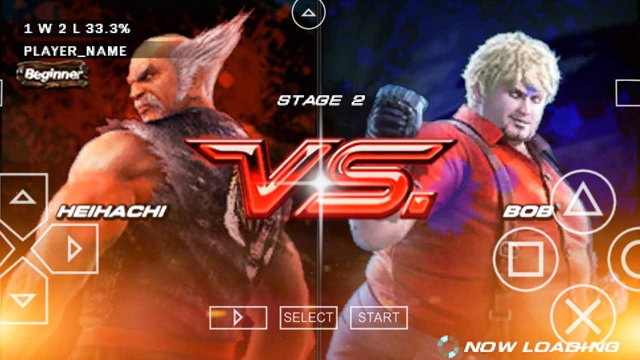 Tekken 6 ! HEIHACHI 😡 VS BOB FIGHT ultra hard level psp gameplay 