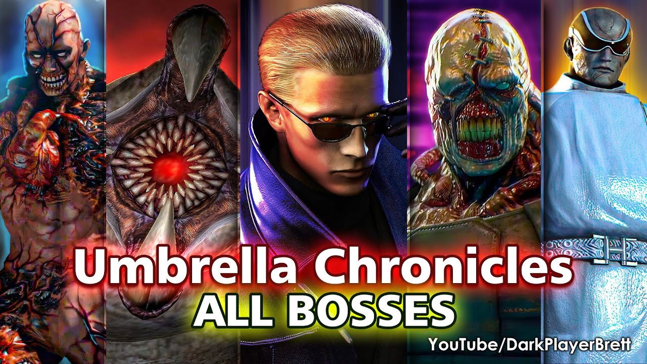 Resident Evil The Umbrella Chronicles - Все боссы (на английском) [2K]