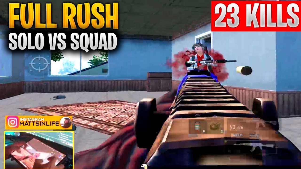 ¡FULL RUSH ON ERANGEL! | SOLO VS SQUAD | 23 KILLS | MattsinLife