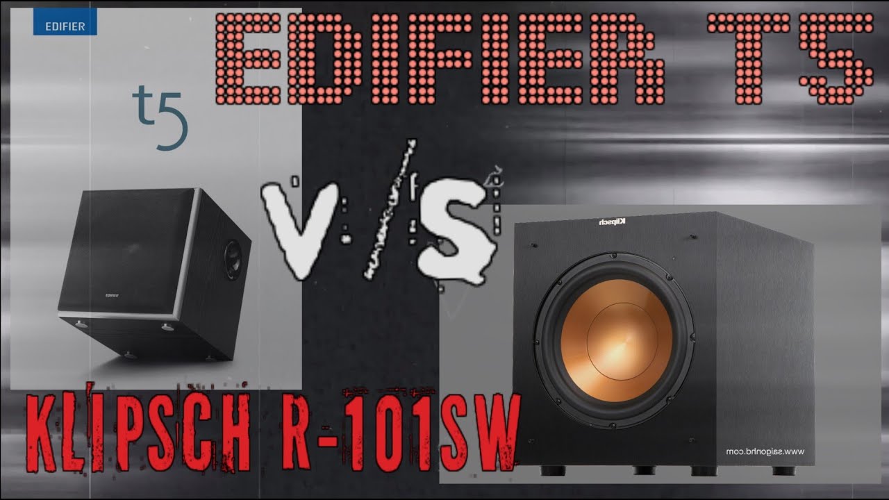 Дурак и Молния.  Активный сабвуфер Klipsch R-101SW  и Сабвуфер Edifier T5.