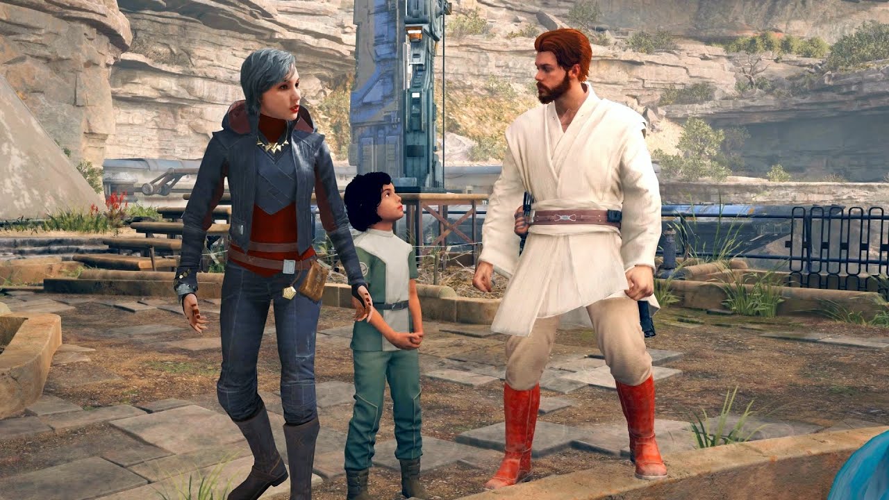 Star Wars Jedi Survivor Kata Tells Obi Cal Kenobi That Merrin Loves Him Intereactions