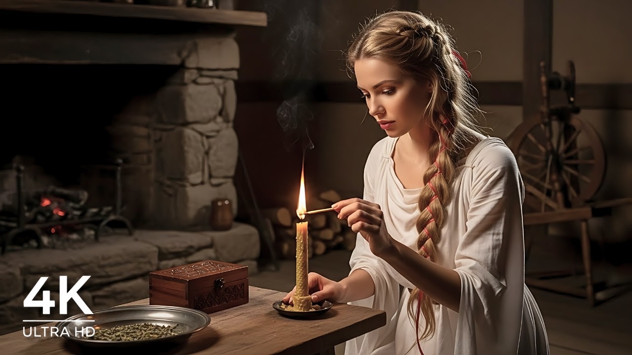 MEDIEVAL LADY | Inside a Medieval Village 🌿✨🌿 Cinematic Folk & Ambient Fantasy