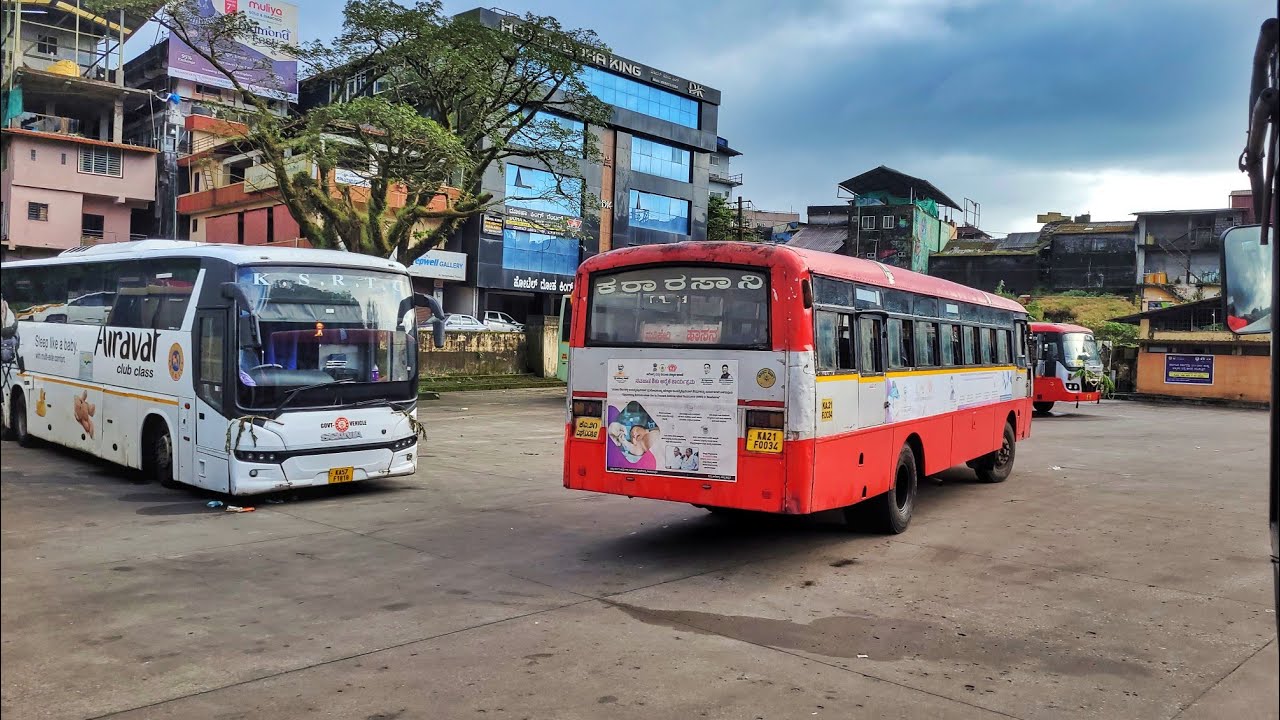 Mysuru to Mangaluru Early Morning First Bus Journey - Dasara Rush - Sampaje Ghat
