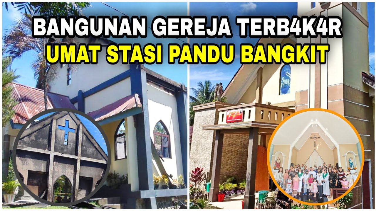 Bangunan Gereja dilalap API, Umat Stasi Pandu BANGKIT dengan semangat BERAPI!