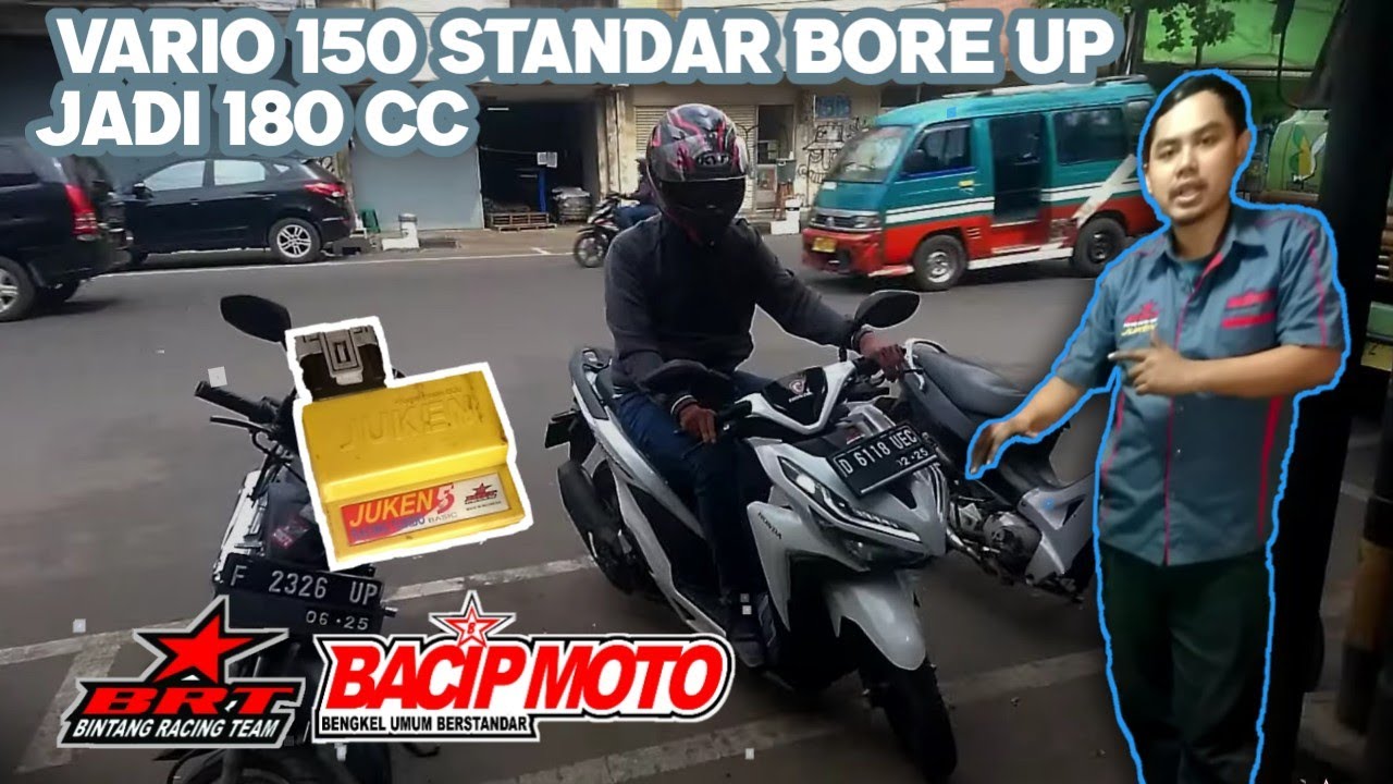 bore up vario 180 cc spesifikasi standar naik 5 hp,.