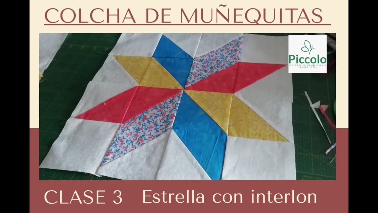 3. Estrella para la colcha de muñequitas