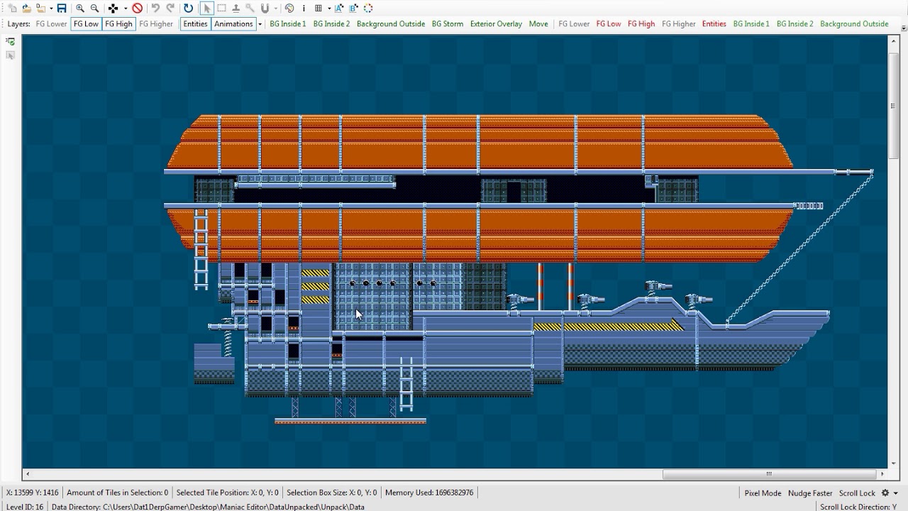 Sky Base Zone WIP 2 (Sonic Mania Level Mod)