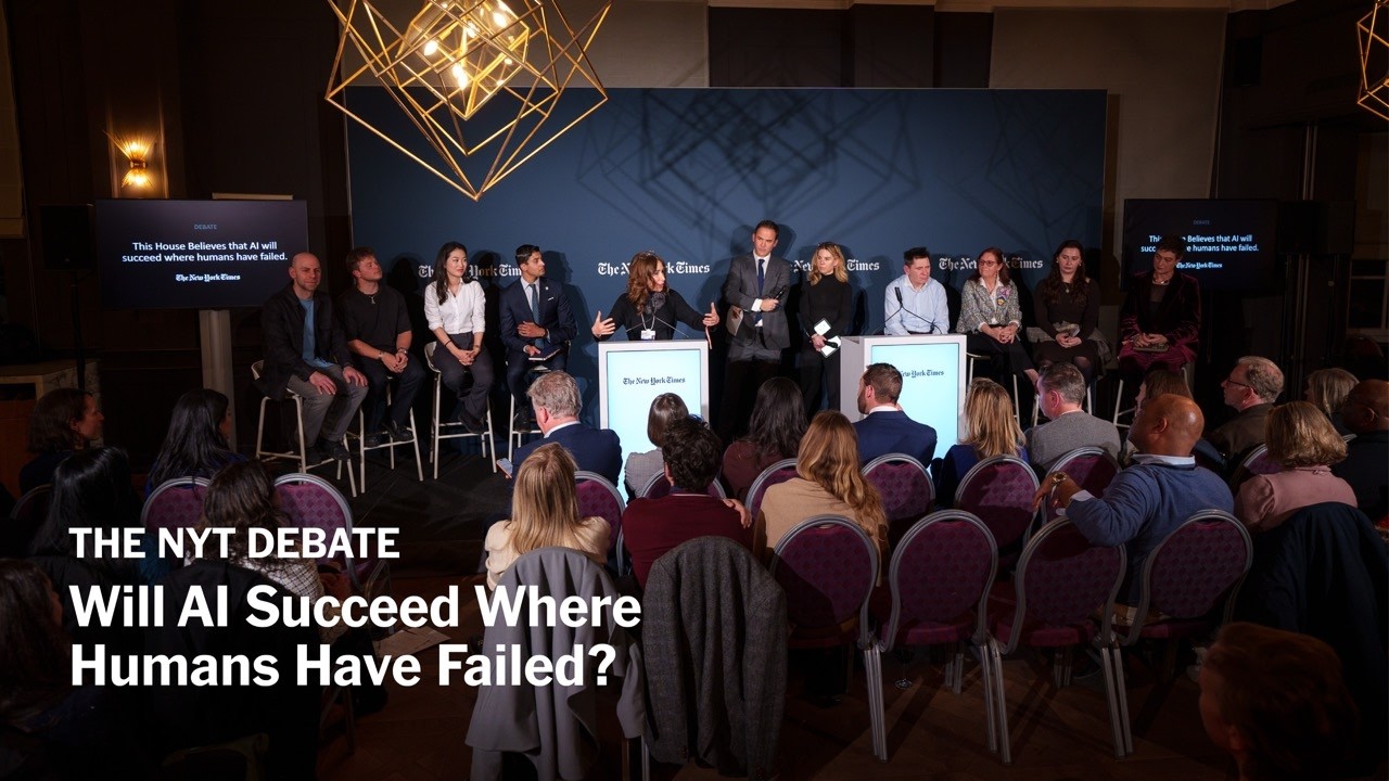 The New York Times Debate in Davos: Will AI Succeed Where Humans Have Failed?