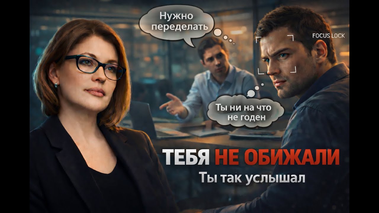 Тебя не обижали.   Ты так услышал