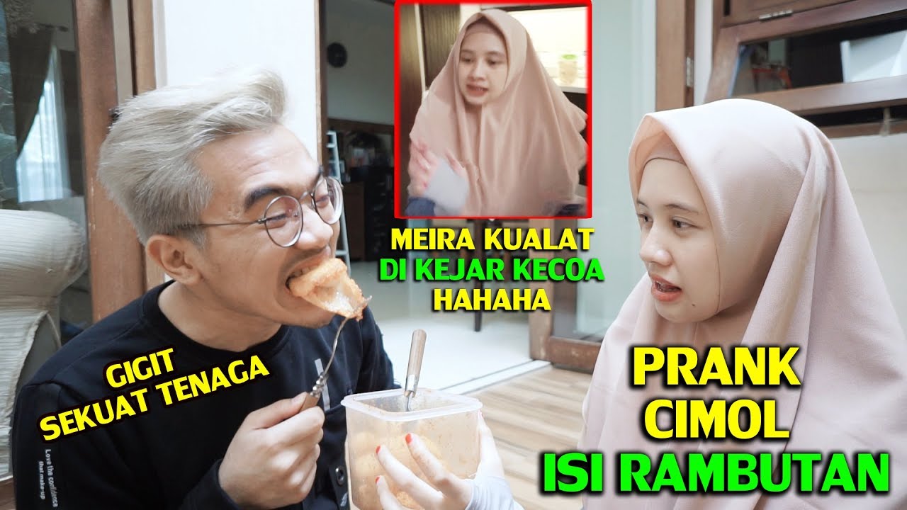PRANK PACAR : CIMOL ISI RAMBUTAN (LANGSUNG KUALAT 😂)