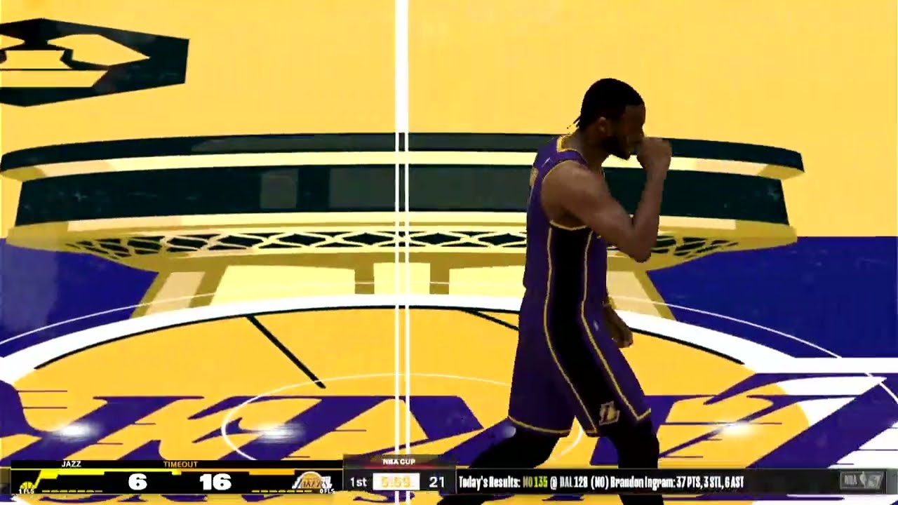 Lakers vs Jazz NBA Cup In Season Tournament Gameplay NBA 2K25 Nintendo Switch
