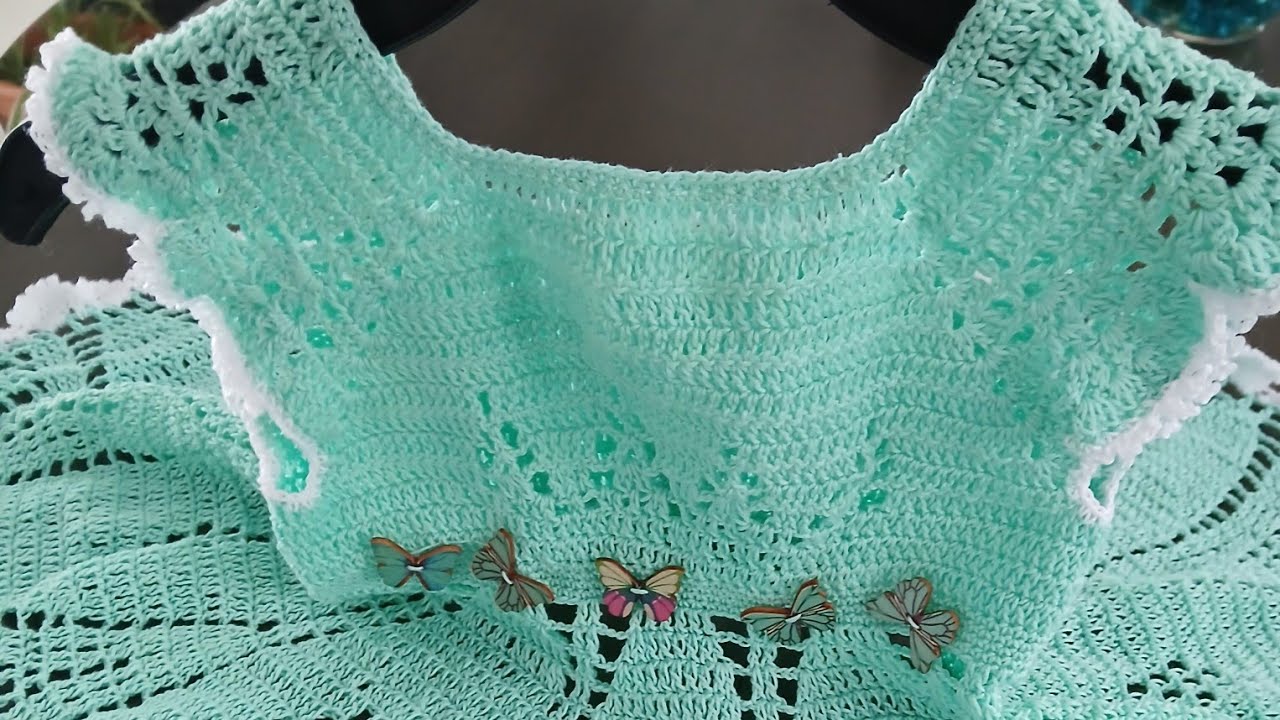 Vestido de niña  1-2 años  1ra parte