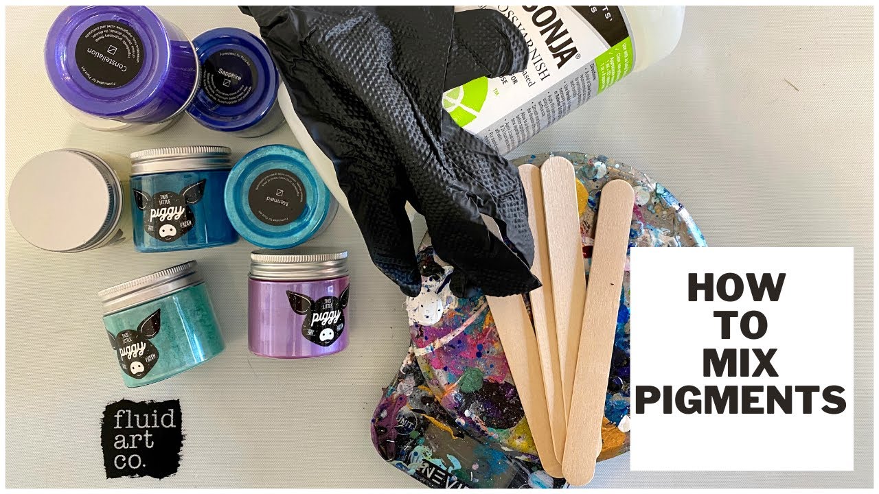 How to mix TLP Pigments to use with Acrylic Paints in Fluid Art 2x Dutch Pours Masse Art Studio #184