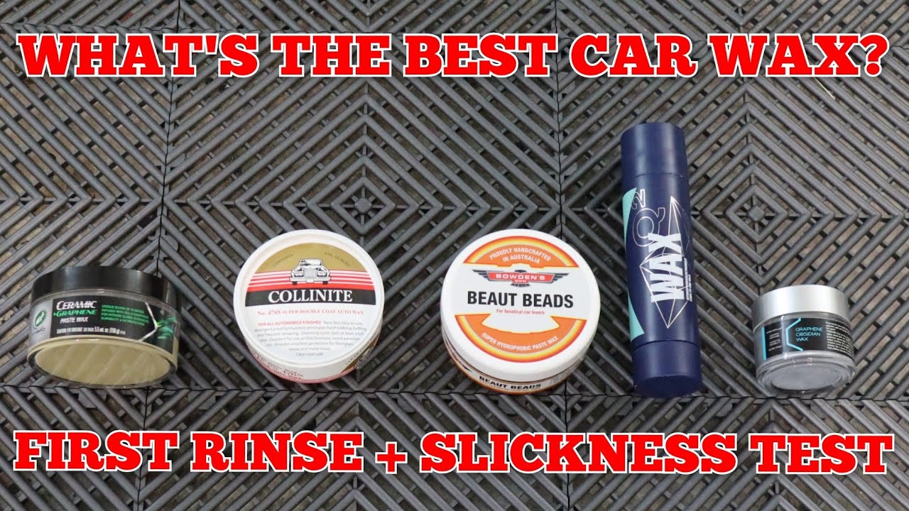 What's The Best Car Wax? I First Rinse + Slickness Test | Turtle Wax v Collinite v Bowden's v Gyeon