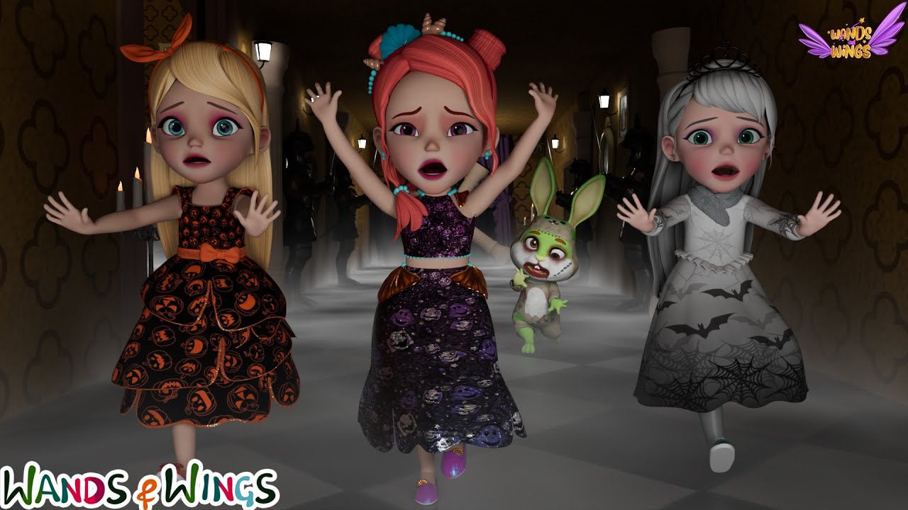 I See a Ghost | Princesses Halloween Song | Wands and Wings