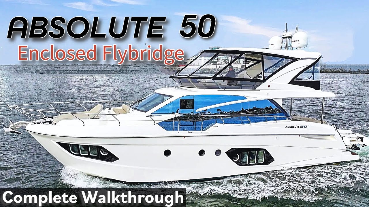Inside the STUNNING Absolute 50 Flybridge | Absolute Must-See!