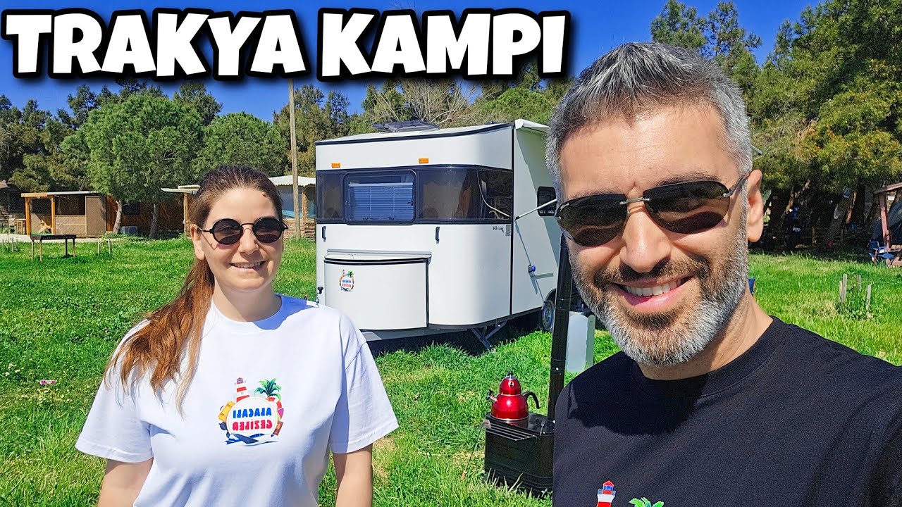 НАШ ПЕРВЫЙ КЕМПИНГ С НАШИМ КАРАВАНОМ | Маршруты кемпинга во Фракии с прицепом-караваном