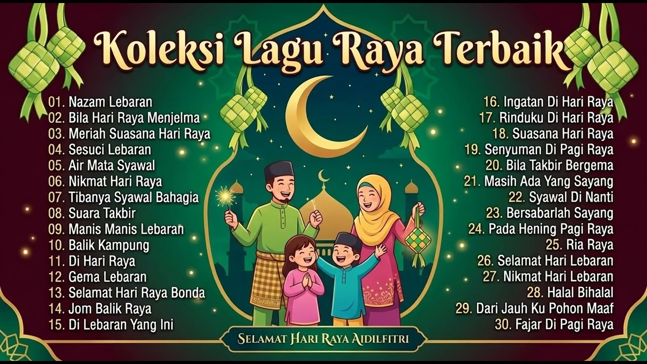 Lagu Raya Evergreen Playlist 🌙 Best Aidilfitri Songs