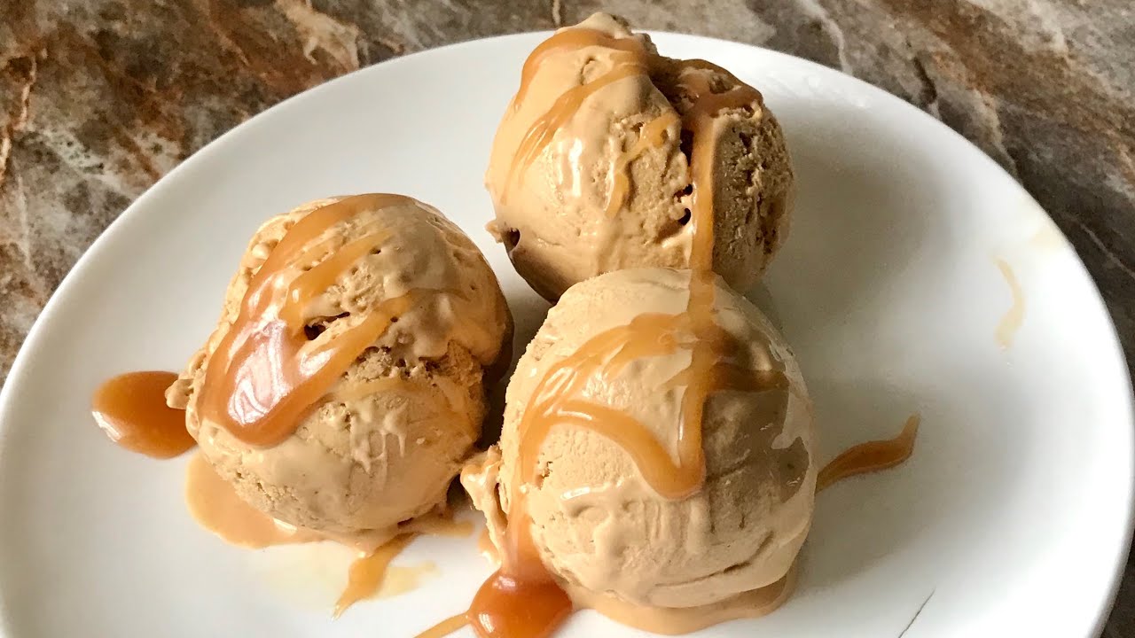 Just 2 ingredients toffee ice cream recipe | dulce de leche ice cream recipe