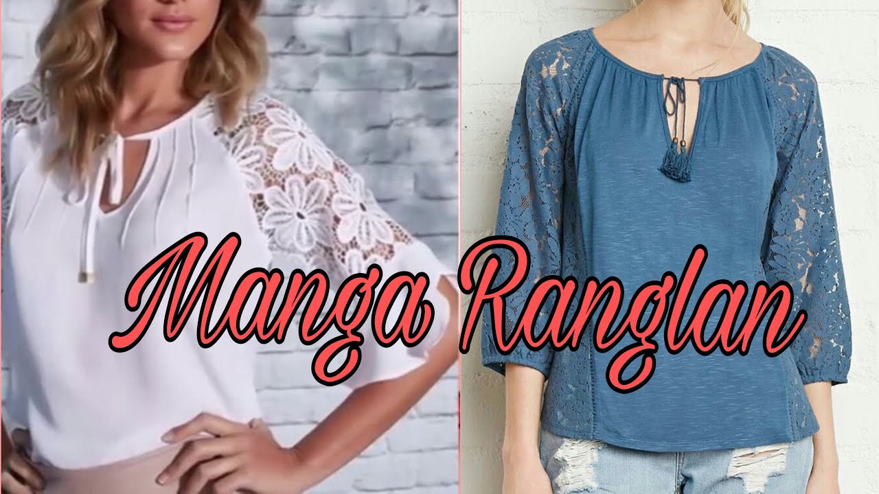 Trazo de blusa manga ranglan