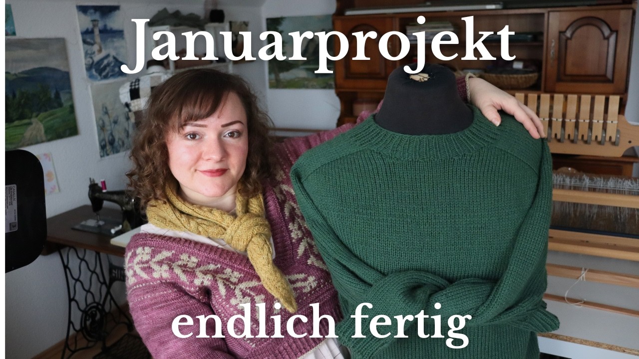 Januar-Pullover | Fertige Geschichten | Crafting Stories Strick-Podcast
