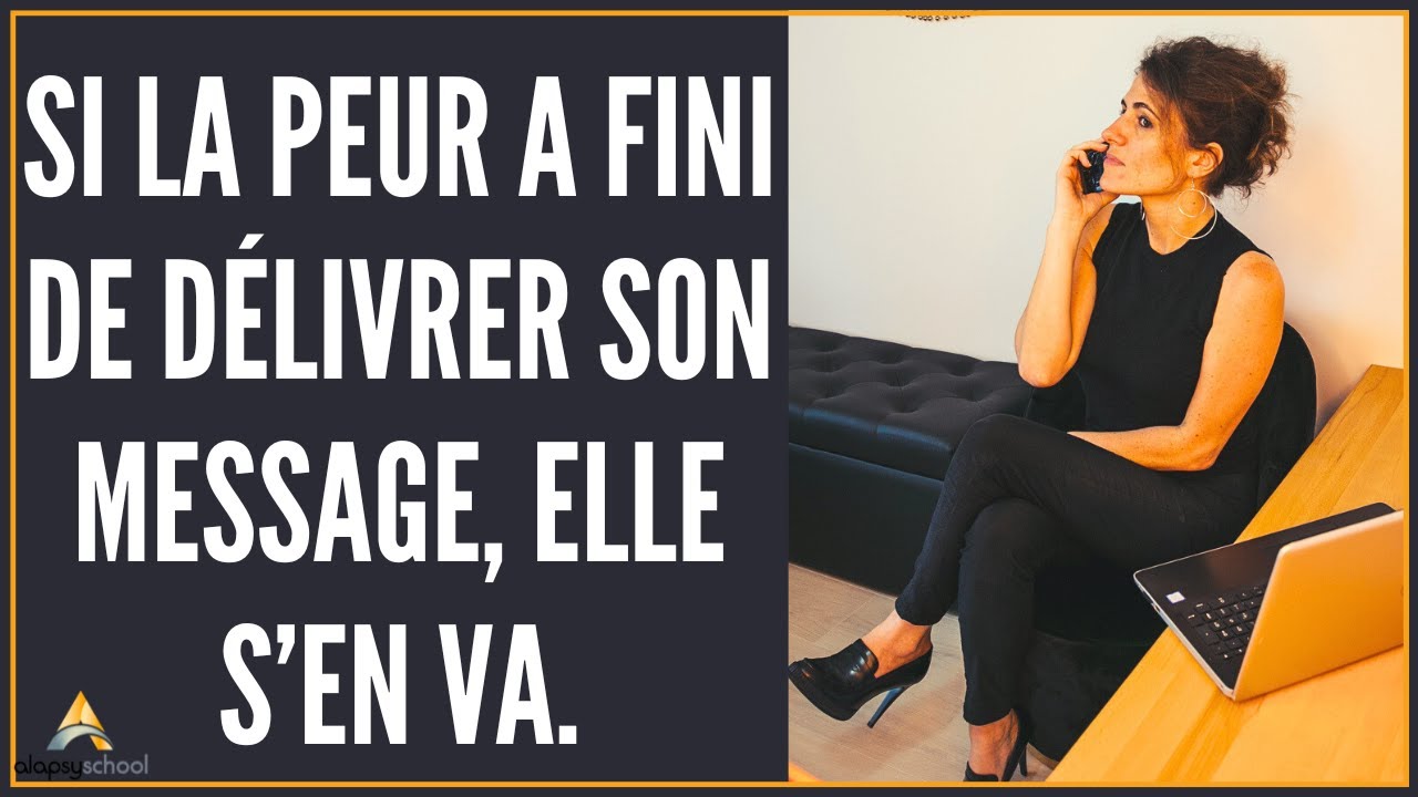 Si la peur a fini de délivrer son message, elle s'en va.