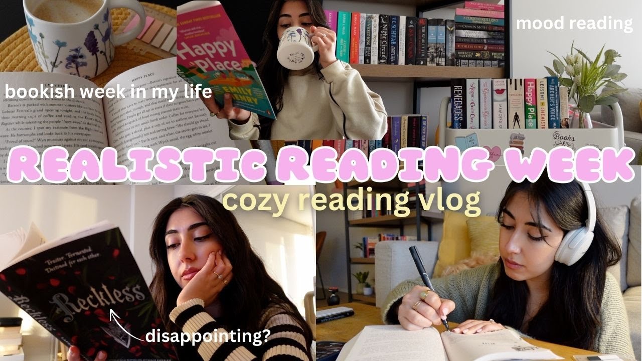 how much I realistically read in a week as a booktuber who works a 9-5📚🫧🩷