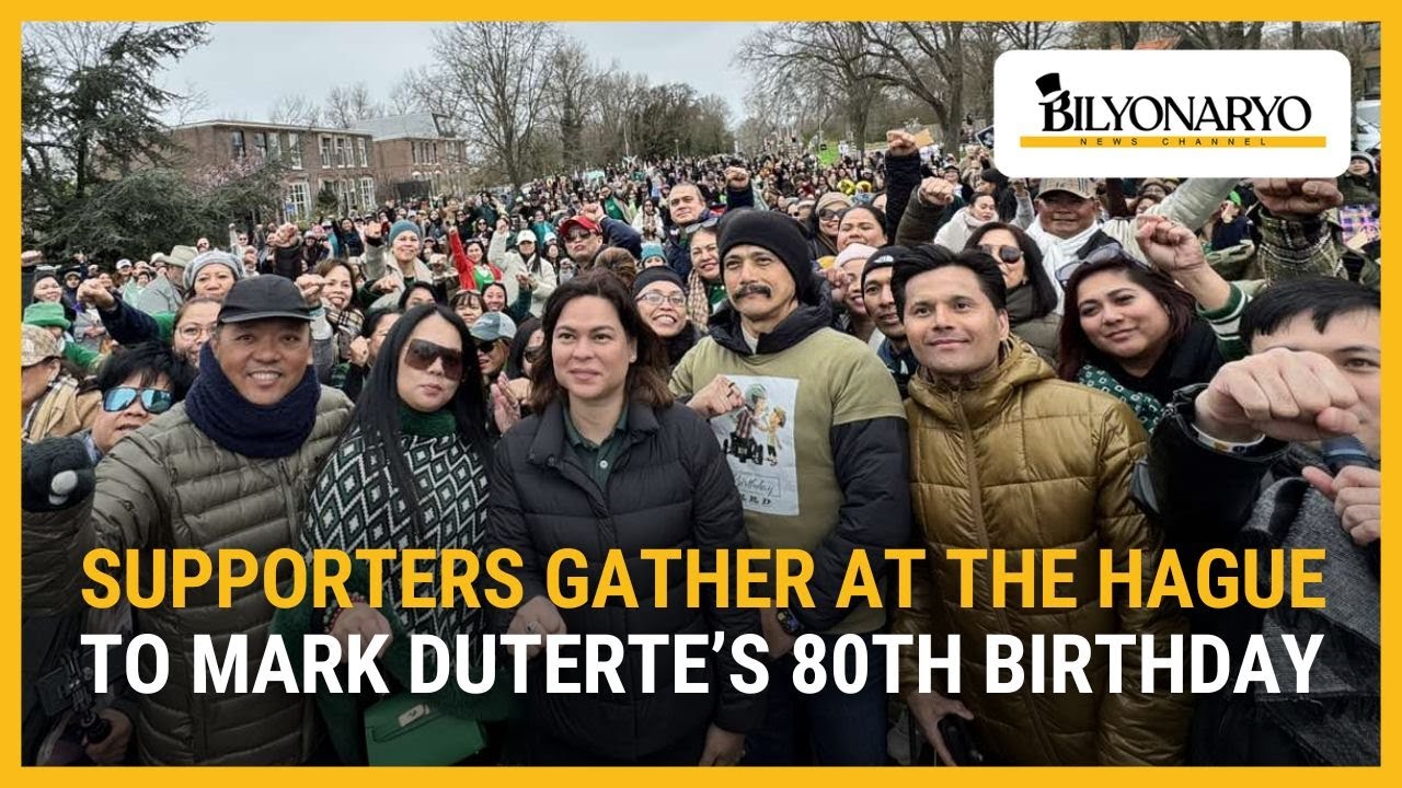 Supporters gather at The Hague as Duterte’s family visits for his 80th birthday | Newsfeed Weekend