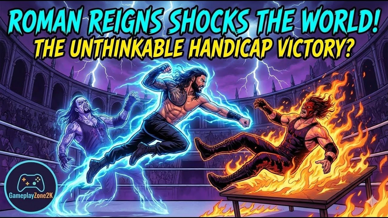 Can Roman Reigns Survive The Undertaker & Kane? (2-on-1 Handicap Match) - WWE 2K25 Gameplay